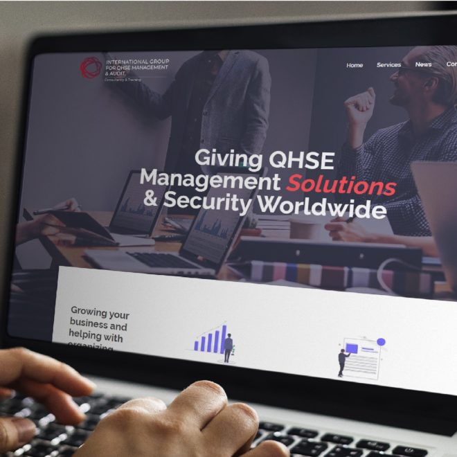 Working on a web template on the laptop